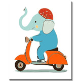 Grind after the ride of the elephant on the roller