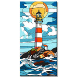 Painting by Numbers Lighthouse and Storm Shipping from DE