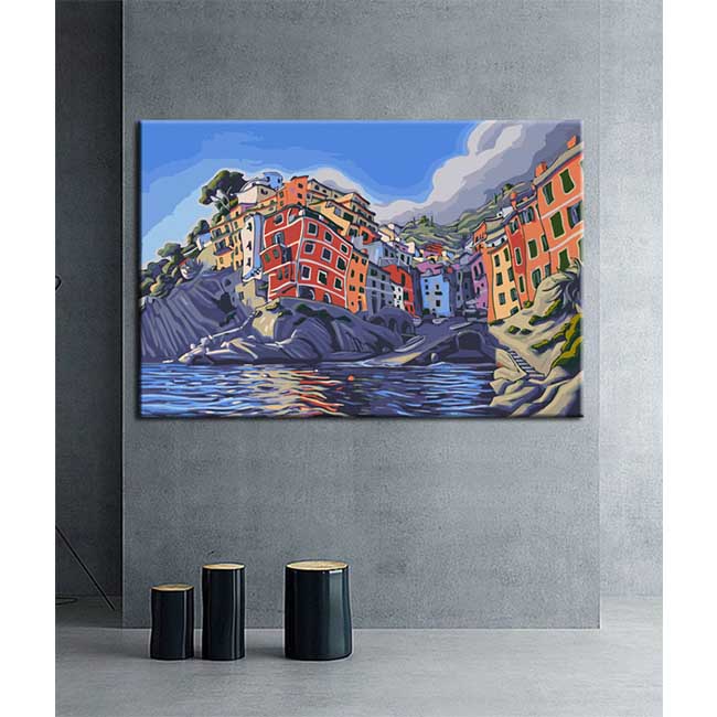 Malen nach Zahlen Kunst Landschaft Italien Portofino