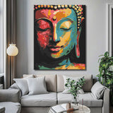Malen nach Zahlen Kunst Lifestyle halbes Buddha-Gesicht