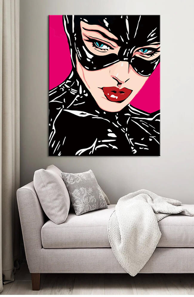 Malen nach Zahlen Catwoman-Pop-Art I Versand aus DE