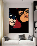 Malen nach Zahlen Catwoman und Batman Illustration