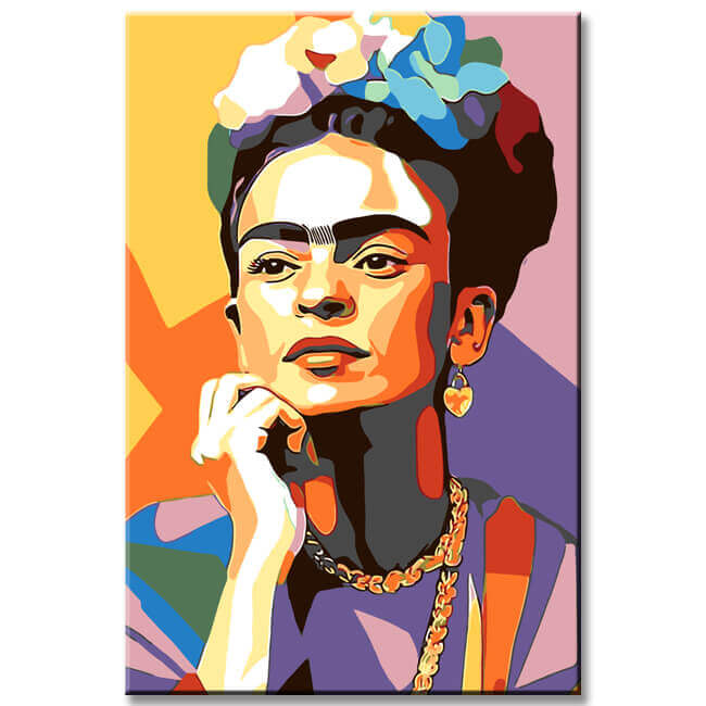 Grind nach Zahlen Frida Kahlo Pop Art