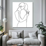 Painting by Numbers Art Minimalism Drawing Lovers II