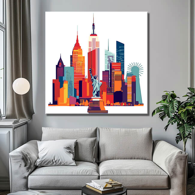 Malen nach Zahlen Weltstadt Skylines - New York City