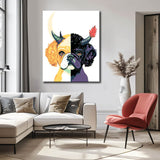 Malen nach Zahlen Kunst Halber Engel Halber Teufel Hund