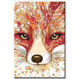 Malen nach Zahlen Kunst Tier Fuchsgesicht