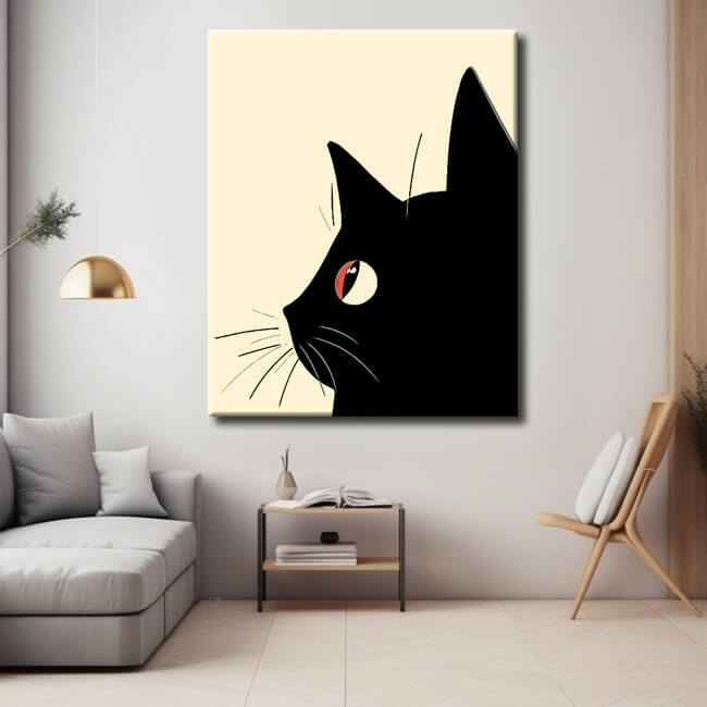 Paint by Numbers Black Cats Portraits