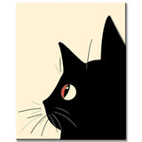 Paint by Numbers Black Cats Portraits