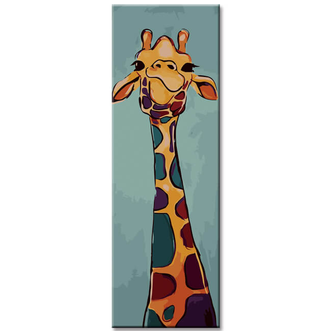 Malen nach Zahlen Kunst Malerei Giraffe Panorama