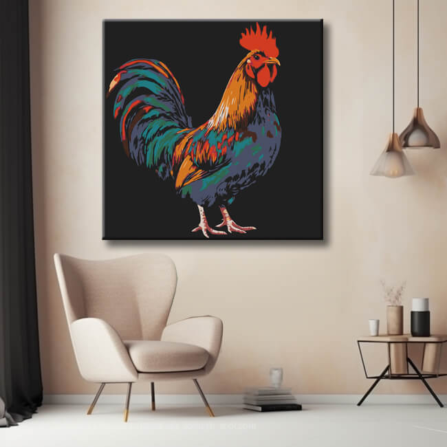 Painting by Numbers Gallic Chicken Shipping from DE