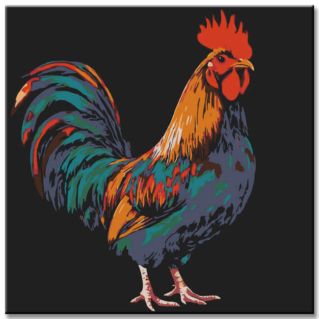 Painting by Numbers Gallic Chicken Shipping from DE