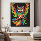 Malen nach Zahlen Teufel Eule Illustration Art