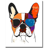 Paint by Numbers Abstract Art Bulldog