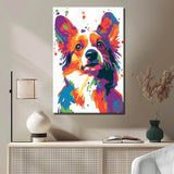 Malen nach Zahlen Pop Art Hund | Versand from DE