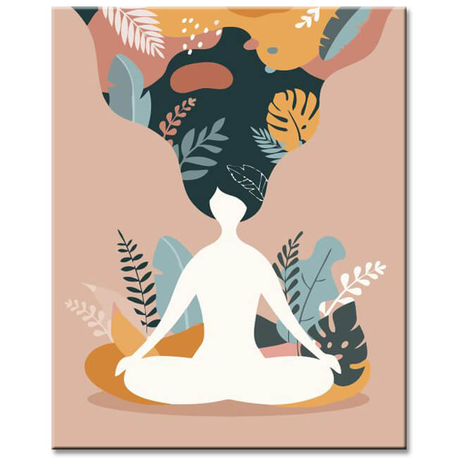 Malen nach Zahlen Kunst Meditatives Yoga Versand aus DE