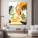 Paint by Numbers Abstract Art Tropical Yoga Shipping from DE