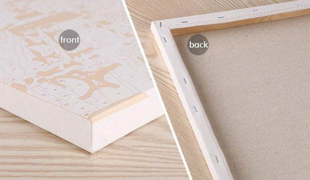 Malen nach Zahlen Kunst Lifestyle Frauen Profil mit Pastellfarbenen Klecksen 2-teilig