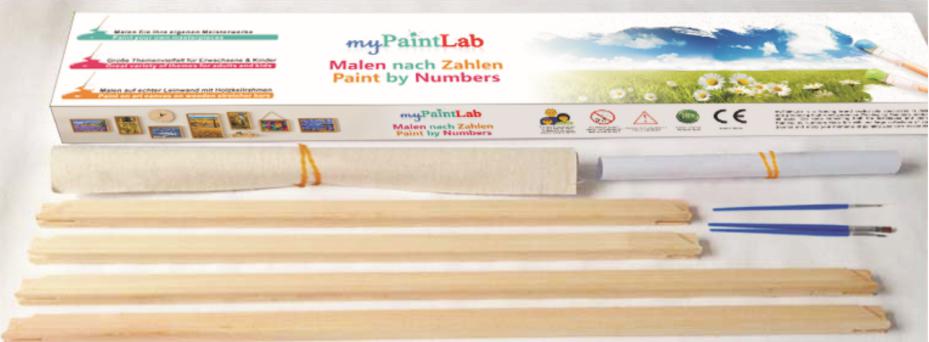 Malen nach Zahlen: Fluss im Herbst