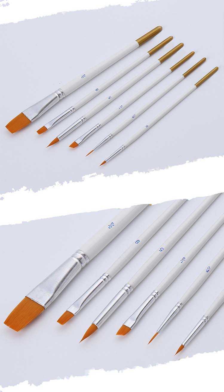 Malen nach Zahlen Pinsel Set 6