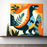 Malen nach Zahlen für Kinder Bunter Dino
