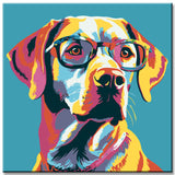 Pop-Art Hund - Malen nach Zahlen