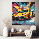 Graffiti Lamborghini - Malen nach Zahlen