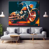 Biker-Welt im Kunststil - Malen nach Zahlen