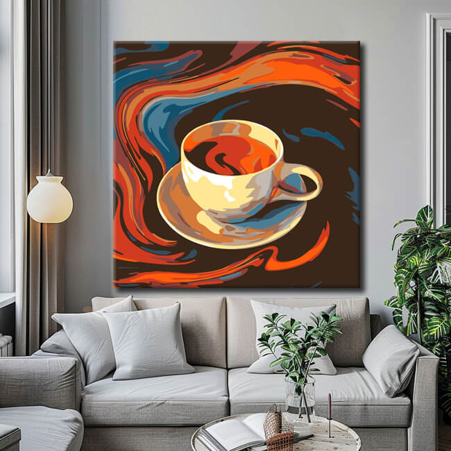 Malen nach Zahlen Kaffee Kunst