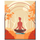 Exklusive Yoga Leinwandkunst – Stilvolle und Ausdrucksstrongke Galeriewandbilder, 4-part