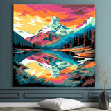 Mountain Lake Idyll - Painting by Numbers