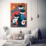 Malen nach Zahlen Katzen Pop-Art Illustration