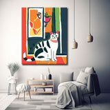 Malen nach Zahlen Katzen Henry Matisse Stil