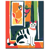 Malen nach Zahlen Katzen Henry Matisse Stil