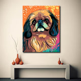 Malen nach Zahlen Illustration Cavachon Hund