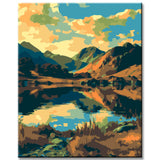 Bunte Landschaft: England Lake District Malen nach Zahlen