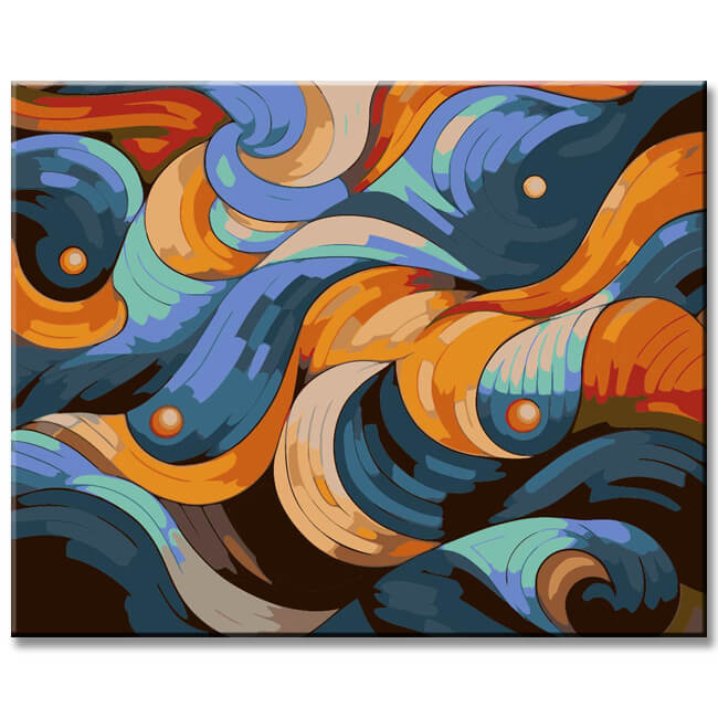 Abstract Musterpracht - Malen nach Zahlen