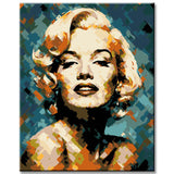 Marilyn Monroe - Malen nach Zahlen Kunstwerk