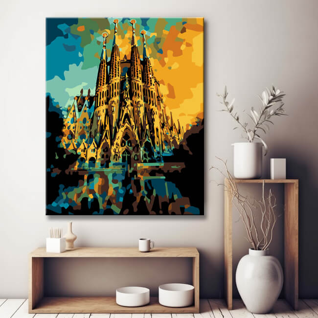 La Sagrada Família Malen nach Zahlen - Versand aus DE