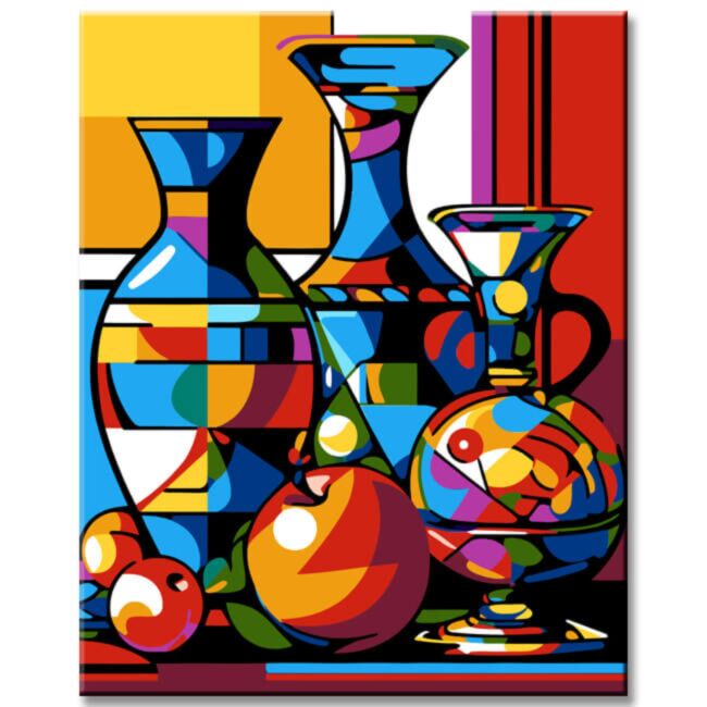 Pop-Art Objekte - Malen nach Zahlen