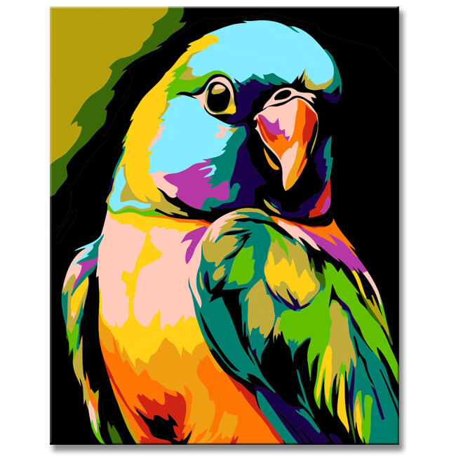 Malen nach Zahlen Lovebird - Malset für Erwachsene