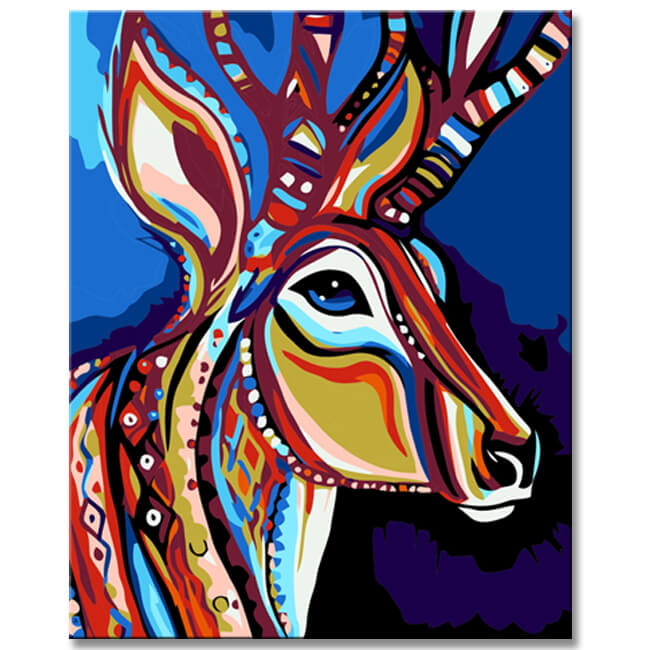 Malen nach Zahlen Reindeer Set | Kunst von Picasso inspiriert