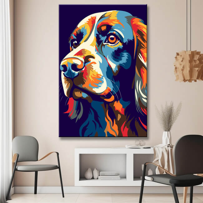 Charme der English Cocker Spaniels - Malen nach Zahlen