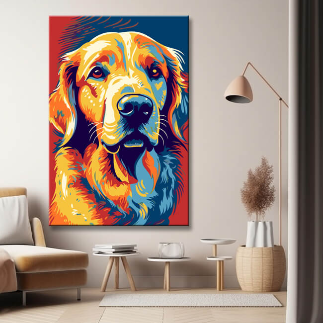 Golden Retriever - Malen nach Zahlen