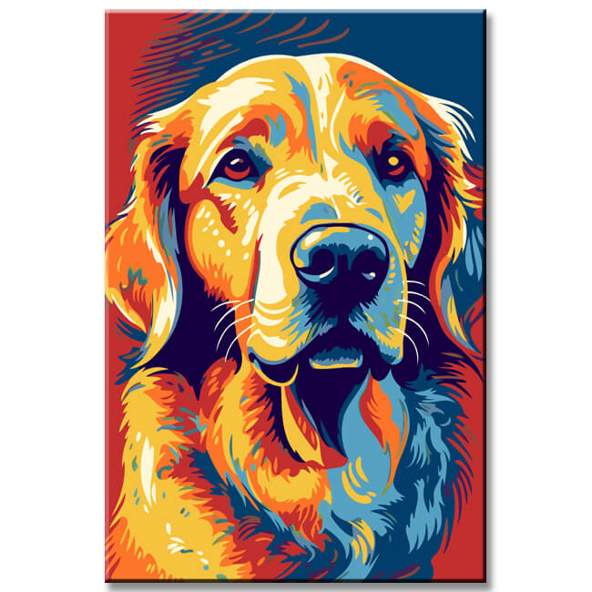 Golden Retriever - Malen nach Zahlen