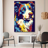 Bunte Border Collie - Malen nach Zahlen