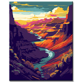 Grand Canyon Fluss Malen nach Zahlen - Versand aus DE