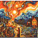 Malen nach Zahlen Van Gogh Flammenhimmel