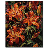 Lilium candidum - Expressionist brush strokes