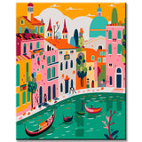 Malen nach Zahlen Illustration Venedig